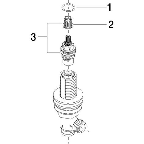 Dornbracht 9017110405090 Ventil latéral Pièces de rechange (1/3)