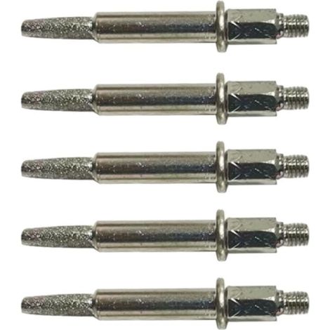 Lot de 24 aiguiseurs tronçonneuse diamantés avec 3 tailles différentes - Outil d'affûtage chaîne pour 4/4,8/5,5 mm (5 racines) 5 roots (1/4)
