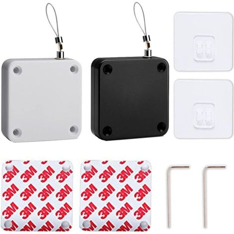2 Pièces Ferme-porte Automatique,Ferme-Porte Automatique Sans Poinçon,Interieur Fermeture Porte à Ressort, Door Closer Exterieur,Convient pour Différents Types de Portes avec Divers Matériaux (1/5)