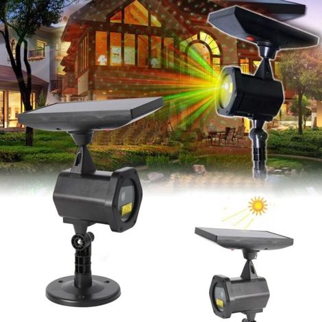 Solarbetriebene Gartenstrahler, sternförmige Weihnachtsstrahler, wasserdichte LEDs für den Außenbereich, für Zuhause, Feste und Partys. – KZQ (1/4)