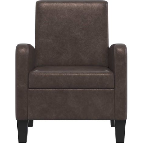 Fauteuil Relax Fauteuil Salon - Marron Similicuir BV535893 - BonneVie (1/5)