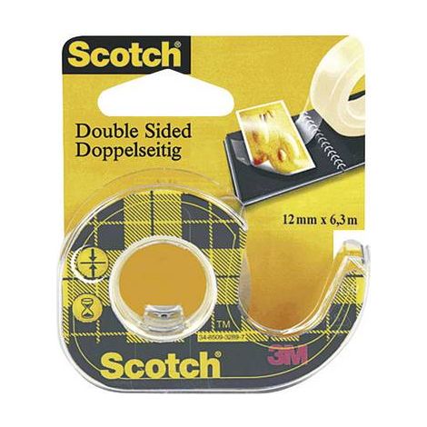 Ruban adhésif double-face Scotch® 665 Scotch OLD665DP transparent (L x l) 7.9 m x 12 mm acrylate 1 pc(s) S15181 (1/2)