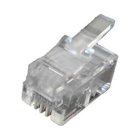 Prise téléphonique, 4 voies, étroite 55008 (1/2)