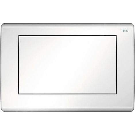 TECE TECEplanus Plaque de commande WC Blanc brillant Technologie simple volume, 9240314 (1/2)