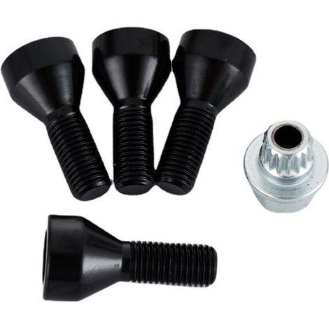 Lot de 4 écrous de roue 12 mm x 1,5 mm pour BMW E46 325 E90 E39 E60 E53 OE  36136781150, 36131095390, 610-574,