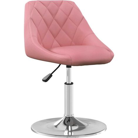 Maison Exclusive - Esszimmerstühle 4 Stk. Drehbar Rosa Samt (1/5)