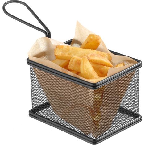 HENDI Miniatur-Frittierkörbe, 125x100x(H)85mm