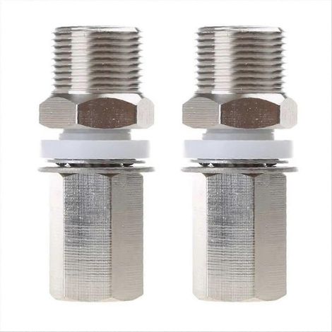 Adaptateur de montage d'antenne SO239 vers 3/8-24, lot de 2, modèle S216, connecteur UHF femelle, fixation robuste pour radio CB et antennes. (1/5)