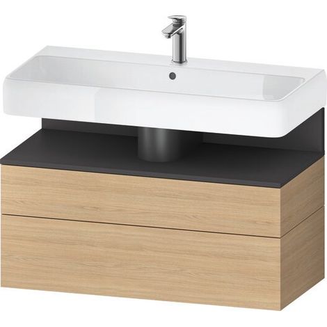 Duravit Collection One Meuble sous-lavabo, 1 tiroir et 1 tiroir,