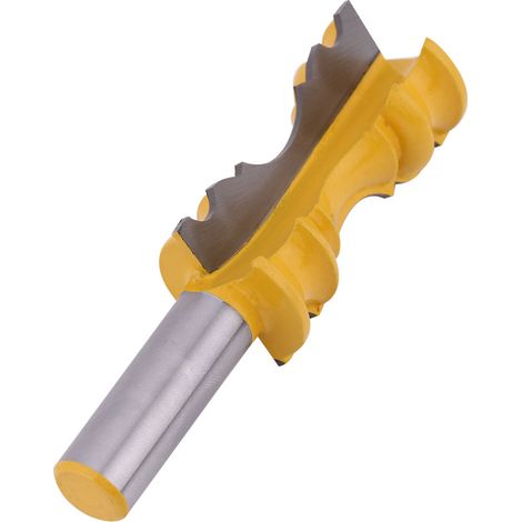 Fraise à moulurer pour cimaises de grande taille et à queue de 1/2 pouce pour outils de travail du bois (1/5)