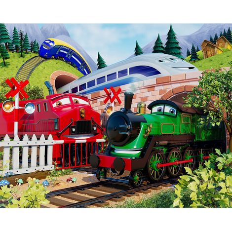 Papier peint mural Walltastic train aventure 305X244 CM (1/3)