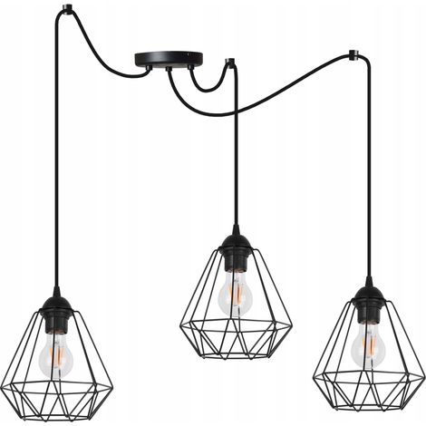 Hängende Deckenleuchte Kronleuchter SPIDER Loft E27 LED