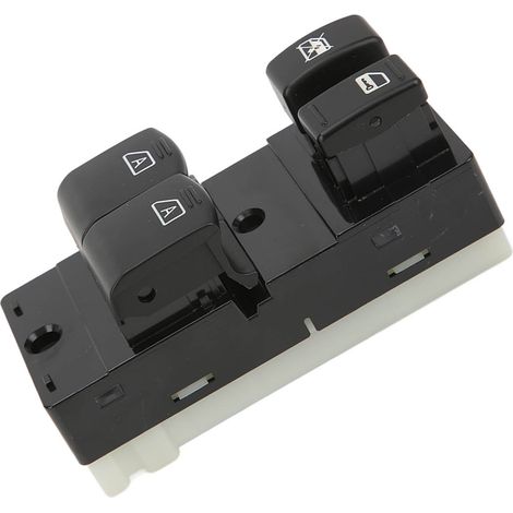 Hauptschalter für den Fensterheber vorne links (Fahrerseite), Teilenummer 25401-ZJ00A, schwarz, Ersatzteil für Nissan Titan 2004–2015, 2-Türer (1/5)
