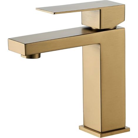WASCHTISCHARMATUR Heißes Kaltes Wasser Mixer, Gold