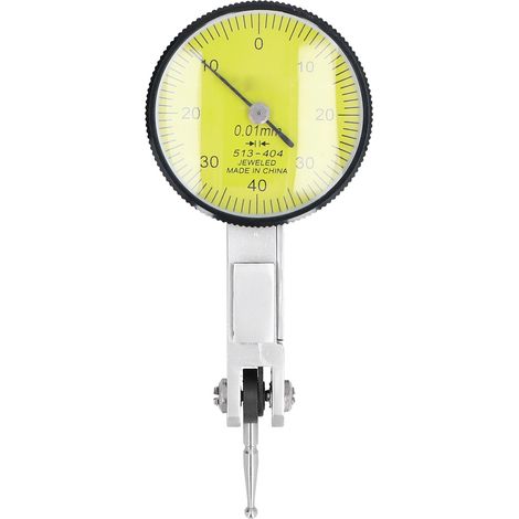 Indicateur à cadran 0‑0,8 mm, jauge de mesure à levier haute sensibilité avec contact d'inversion automatique (1/5)