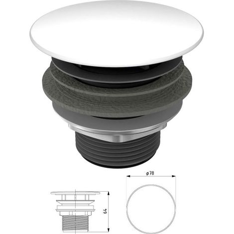 Kaldewei Permanent mod. 3904 valvola di scarico - city anthracite mat 905800000716