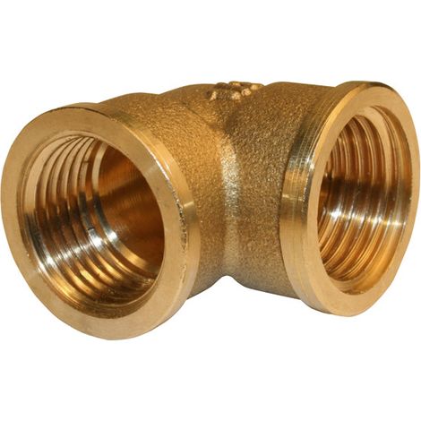 Messing-Winkelverschraubung zum Verschrauben Messing F 26 x 34 für Kupferrohr QUICK PLOMBERIE