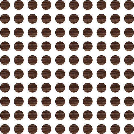 100x Cache vis adhésif Autocollant diamètre 14 mm Protection Bouchon Trou obturateur Meuble Table Chaise Maison, Chêne Brun (1/3)