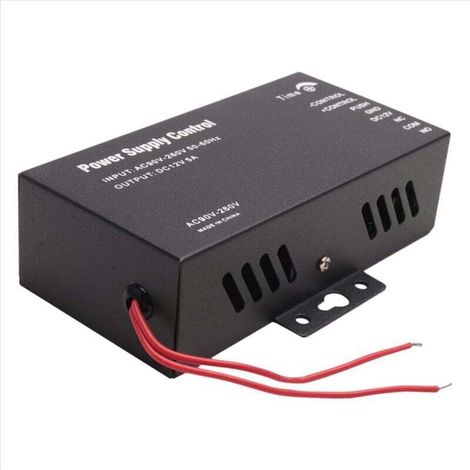 Transformateur Secteur 12V 5A pour Système Contrôle Accès Porte 110-240V AC Noir
