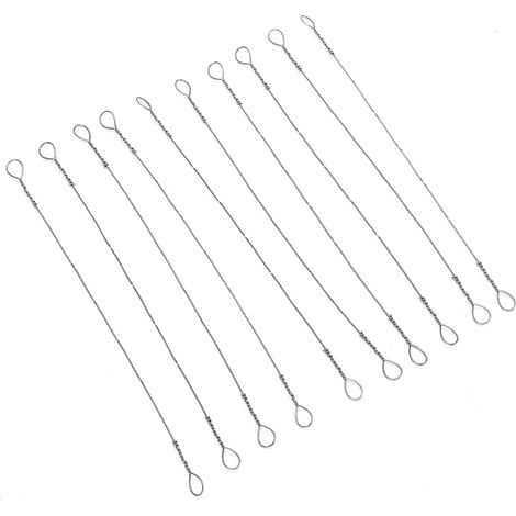 Scie Fil 10 Pièces Lame Acier Carbone Découpe Bois Bricolage Ruban Sciage 150mm Remplacement (1/5)