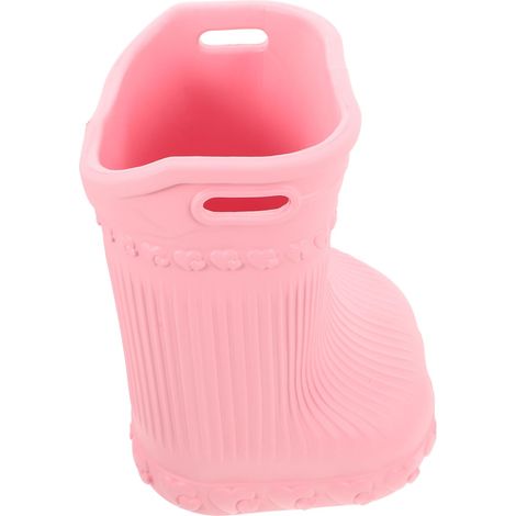 Bassin de Bain de Portable pour Garçon Fille avec Massage des Mollets Bassin Profond Isolant pour Bain Genoux Seau Multifonctionnel Rose Petit Modèle