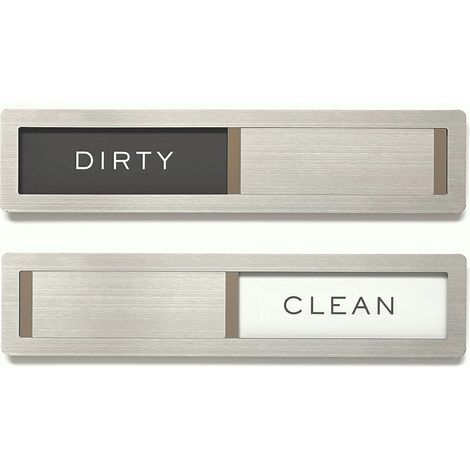 Magnete per lavastoviglie, cartello pulito/sporco, lettere in acciaio inossidabile 304 di alta qualità, organizer da cucina e accessori decorativi per riporre gli oggetti.