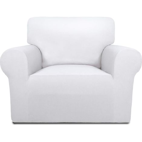 1 Housse de canapé, tissu extensible, fond élastique, mousse antidérapante, lavable 30°C, salon (1/5)