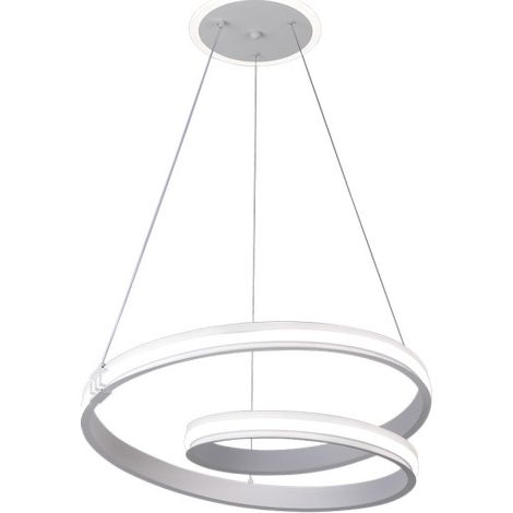 Colgante Luster Blan 129w 3000-4000-6000k 10920lm  C/luz Ambiente Remoto Y Reg.intensidad Regx54x54cm (1/2)