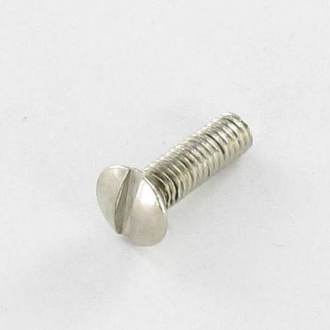 Vis métaux Laiton nickelé Tête fraisée bombée TFB Fendue M4X16-1 pièce
