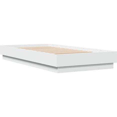 Estructura de cama madera de ingeniería blanca 90x190 cm vidaXL (1/4)