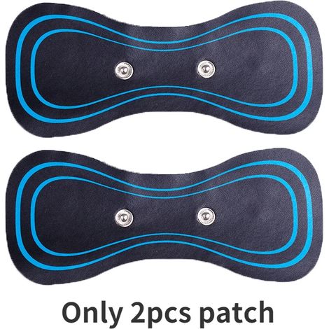 Set mit 2 Mini-EMS-Elektromassagegeräten zur Linderung von Nacken-, Rücken- und Beinschmerzen und zur Förderung der Entspannung. Tragbares Nackenmassagegerät. – AquaForge