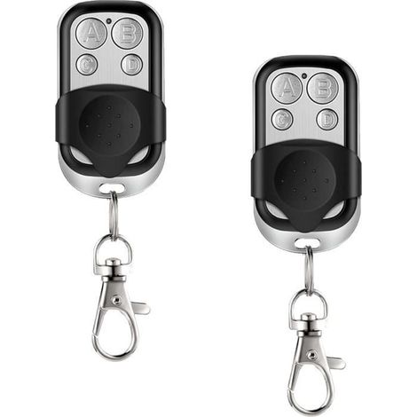 (Noir)Télécommandes de garage pour porte de garage / alarme de porte 433 MHz argent - OEM - 4 canaux sans fil (1/4)