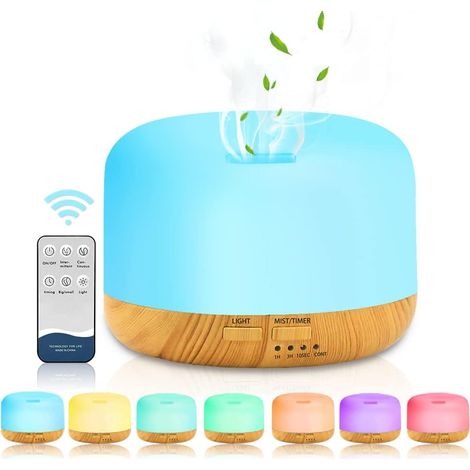 Ätherisches Öl-Diffusor, 300 ml Ultraschall-Luftbefeuchter mit Aromatherapie, Muttertagsgeschenk für Mütter und Frauen, elektrischer Aromatherapie-Diffusor mit 7 LEDs, Timer und Steuerung
