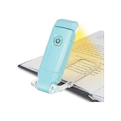 Leselampe, USB-wiederaufladbare E-Reader-Lampe mit 3 Helligkeitsstufen zum Schutz der Augen, flexible Klemmlampe zum Lesen im Bett