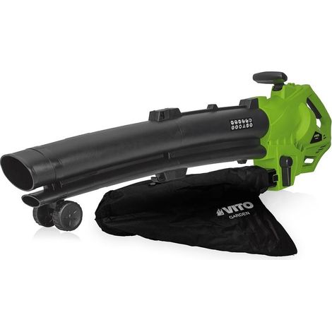 Aspirateur et Souffleur de feuilles 3000W Sac 35L Bandoulière et roulettes Confort VITO