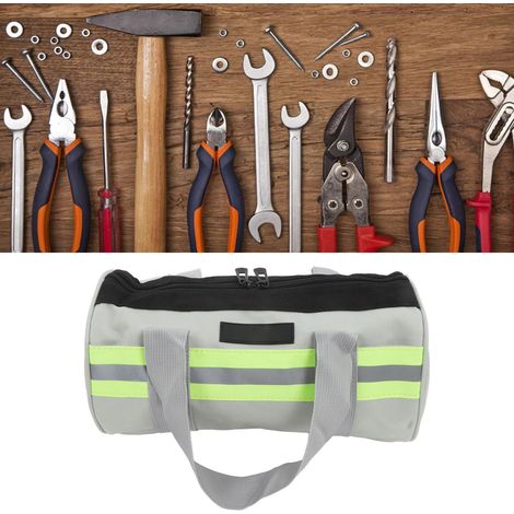 Reflektierende Werkzeugtasche für elektrische Geräte, dicke, doppellagige Werkzeugtasche aus Oxford-Gewebe, Aufbewahrungstasche für Outdoor-Werkzeuge, 40 cm (16 Zoll) (1/5)