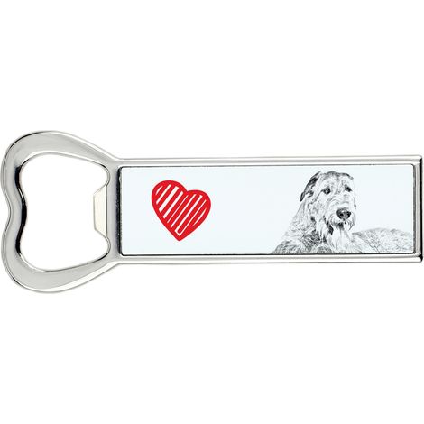 Apribottiglie con l'immagine di un cane irlandese, apri-frigo personalizzato, regalo unico per uomo di Art-Dog (1/5)