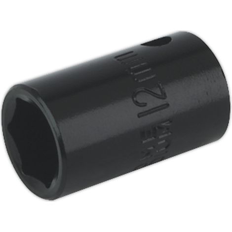 Sealey IS3812 Premier Impact Socket 3/8"Sq Drive 12mm