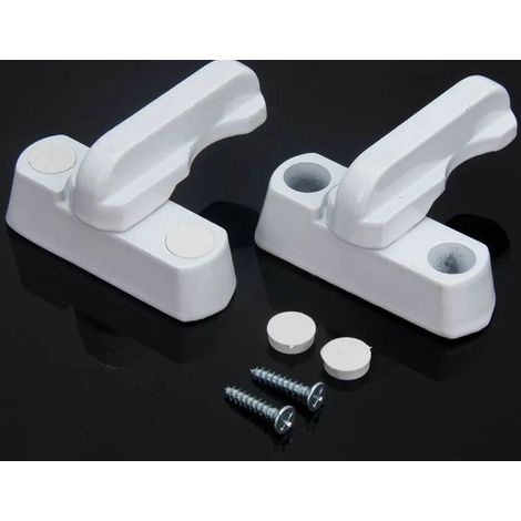Sollbry 4 Serrure de Fenêtre-Alliage de Zinc-4PCS Blanc Verrou de Porte-Sécurité Domestique Pour Divers Porte Fenêtre- Sécurité de Maison (1/5)