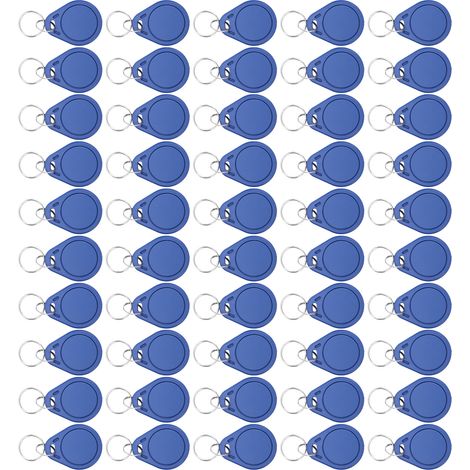 50 étiquettes-clés ICCUID 13,56 MHz à réécriture répétée pour le contrôle d'accès et la gestion du temps de présence dans les parkings (1/5)
