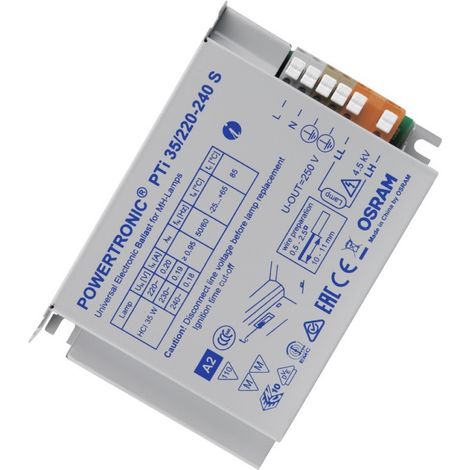 Osram 073112 Vorschaltgerät Pti 35/220-240 S für MH-Lampen (1/3)