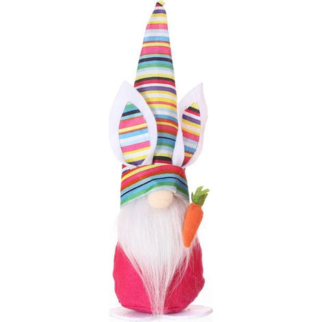 Poupée lapin de Pâques sans visage, gnome oreilles de lièvre, elfe mignon en forme de lapin pour décoration maison, accessoire fête, cadeau enfant (1/5)