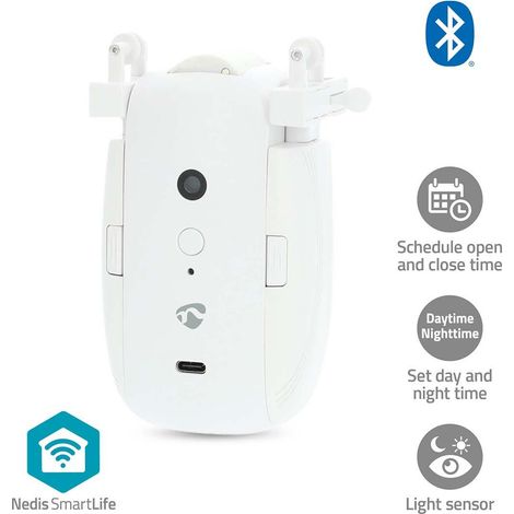 Nedis SmartLife Robot da Tenda Bianco Motorizzato Intelligente