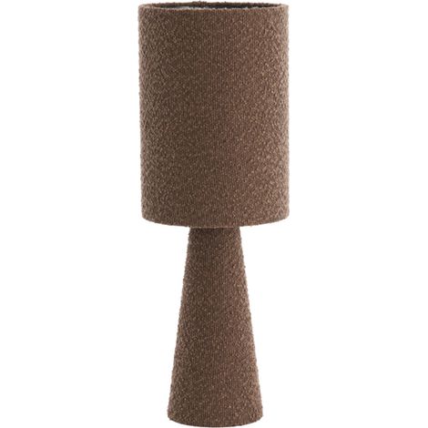 Light & Living - lámpara de mesa - Micky - marrón - textil - Ø