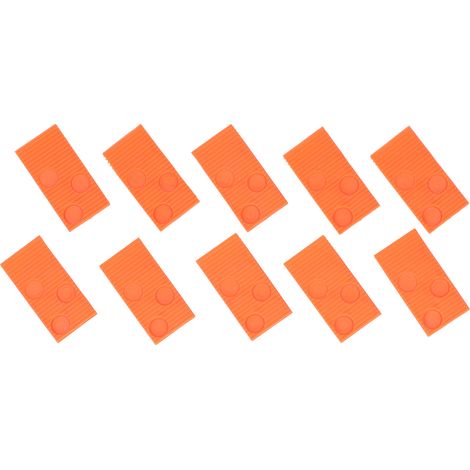 Kit d'Installation de Sol Stratifié et Carrelage - 20 Blocs de Frappe Orange pour Pose de Plancher