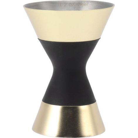 Jigger Double Face en Acier Inoxydable avec Échelle pour Bar - Doré (1/5)