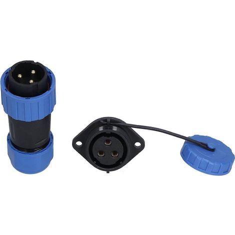IP68 Wasserdichter Stecker/Buchse Flansch-Stoßanschluss Luftfahrt-Stromanschluss 250V 612mm LP20 (3-polig)