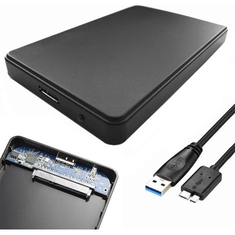 Boîtier pour disque dur externe SSD/SATA 2,5" - USB 3.0 (1/3)