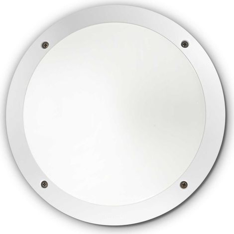 Ideal Lux Lucia - Plafonnier / Applique Murale Extérieure LED Diffuseur 1 Lumière Blanc IP66, E27