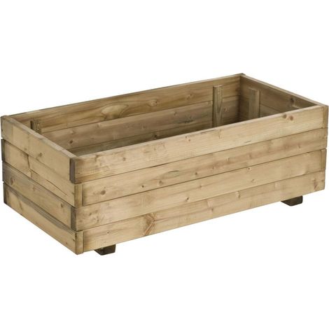 FOREST STYLE Bac A Fleur Pin Rustica 80X40Xh27Cm (1/2)